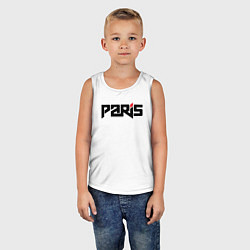 Майка детская хлопок City Paris, цвет: белый — фото 2
