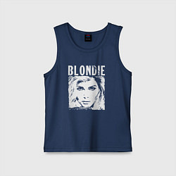 Майка детская хлопок Blondie, цвет: тёмно-синий