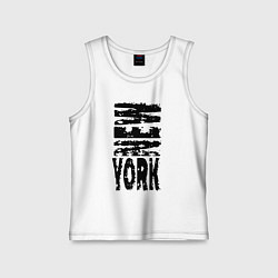 Майка детская хлопок New York - USA, цвет: белый
