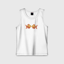 Детская майка Милые золотые рыбки