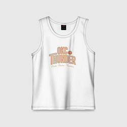 Майка детская хлопок Oklahoma pride, цвет: белый