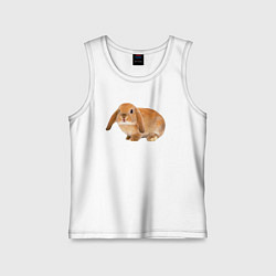 Детская майка Рыжий пушистый кролик