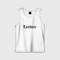 Майка детская хлопок London - England, цвет: белый