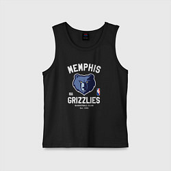 Майка детская хлопок Memphis Grizzlies - NBA team, цвет: черный