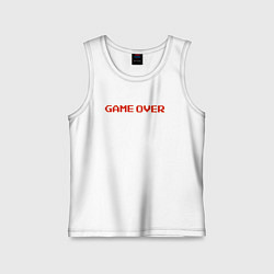 Детская майка Гейм овер