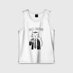 Майка детская хлопок Dale Coopurr, цвет: белый