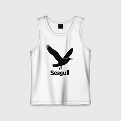 Детская майка Черная чайка