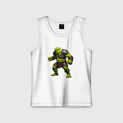 Майка детская хлопок Невероятный Шрек, цвет: белый