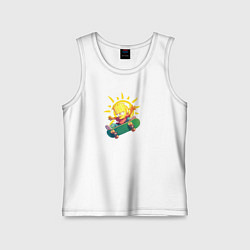 Майка детская хлопок Бартоломью, цвет: белый