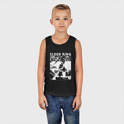 Майка детская хлопок Elden ring - white, цвет: черный — фото 2