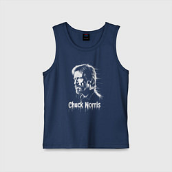 Детская майка Чак Норрис в краске художественный портрет