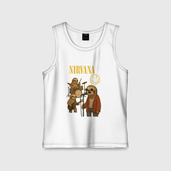 Детская майка Nirvana ленивцы