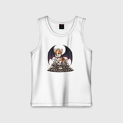 Детская майка Корги - король тьмы