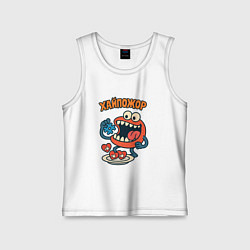 Майка детская хлопок Хайпожор, цвет: белый