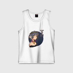 Детская майка Девушка-волк: тотем волка