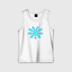 Майка детская хлопок Графическое ожерелье, цвет: белый