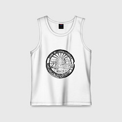 Майка детская хлопок Путешествие Небраска, цвет: белый