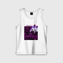 Майка детская хлопок Depeche Mode in violet, цвет: белый