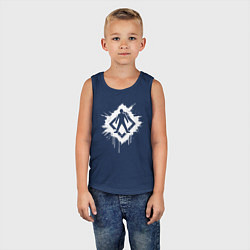 Майка детская хлопок Главная дорога человеку, цвет: тёмно-синий — фото 2