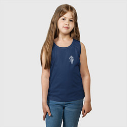 Майка детская хлопок Став рун на удачу и силу, цвет: тёмно-синий — фото 2