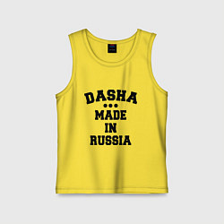 Майка детская хлопок Даша Made in Russia, цвет: желтый