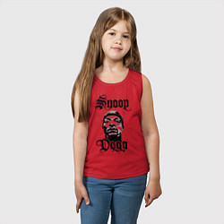 Майка детская хлопок Snoop Dogg Face, цвет: красный — фото 2