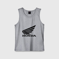 Майка детская хлопок Honda Motor, цвет: меланж