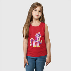 Майка детская хлопок Принцесса Каденс, цвет: красный — фото 2