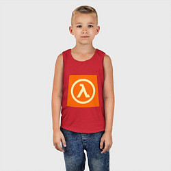 Майка детская хлопок Half-Life, цвет: красный — фото 2