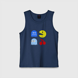 Майка детская хлопок Pac-Man Pack, цвет: тёмно-синий