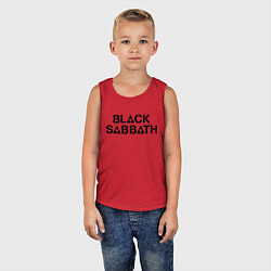 Майка детская хлопок Black Sabbath, цвет: красный — фото 2