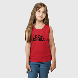 Майка детская хлопок Don Diablo, цвет: красный — фото 2