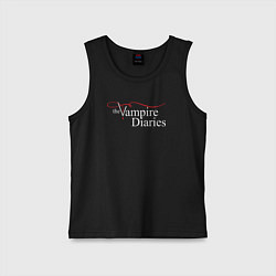 Майка детская хлопок The Vampire Diaries, цвет: черный