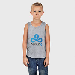 Майка детская хлопок Cloud9, цвет: меланж — фото 2