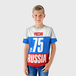 Футболка детская Russia: from 75, цвет: 3D-принт — фото 2