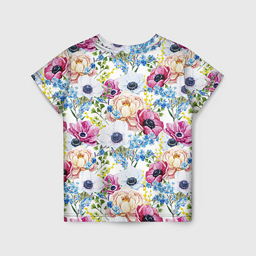 Детская футболка Цветы и бабочки 10 / 3D-принт – фото 2