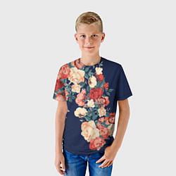 Футболка детская Fashion flowers, цвет: 3D-принт — фото 2