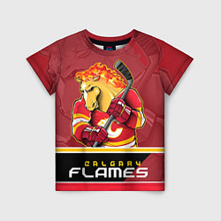 Футболка детская Calgary Flames, цвет: 3D-принт