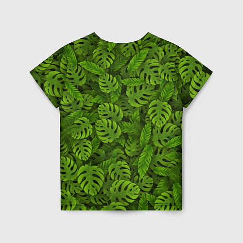 Детская футболка Тропические листья / 3D-принт – фото 2