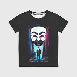 Футболка детская Mr Robot: Anonymous, цвет: 3D-принт