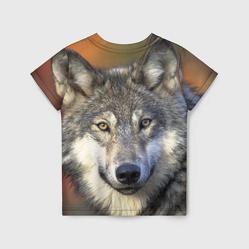 Детская футболка Улыбка волка / 3D-принт – фото 2