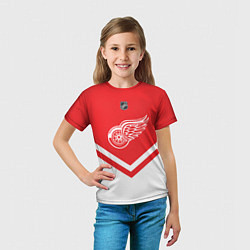 Футболка детская NHL: Detroit Red Wings, цвет: 3D-принт — фото 2