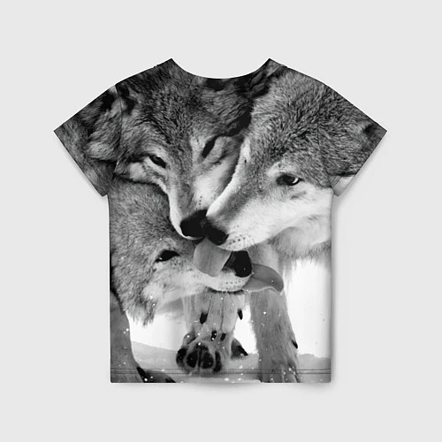 Детская футболка Волчья семья / 3D-принт – фото 2