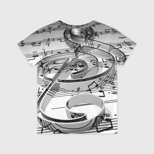 Детская футболка Скрипичный ключ / 3D-принт – фото 2