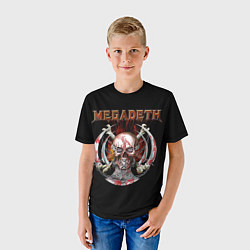 Футболка детская Megadeth: Skull in chains, цвет: 3D-принт — фото 2