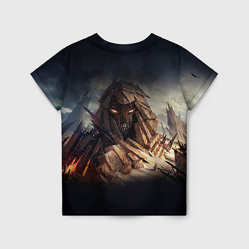 Детская футболка Disturbed: Skull Mountain / 3D-принт – фото 2