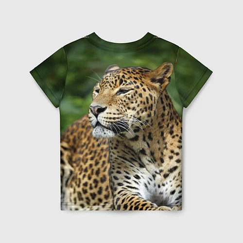 Детская футболка Лик леопарда / 3D-принт – фото 2
