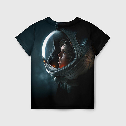 Детская футболка Девушка космонавт / 3D-принт – фото 2
