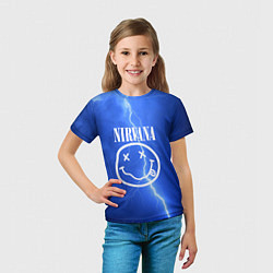 Футболка детская Nirvana: Lightning, цвет: 3D-принт — фото 2