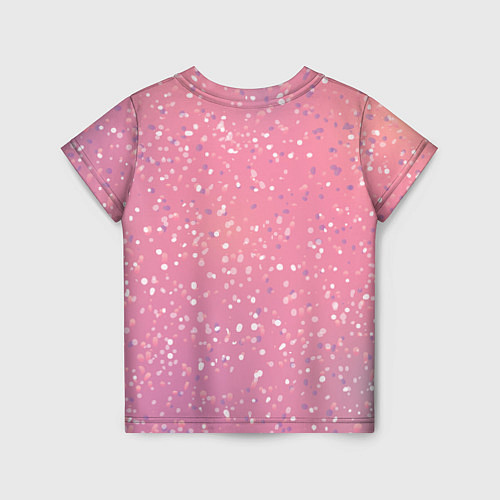 Детская футболка Keep Calm & Love Pink / 3D-принт – фото 2